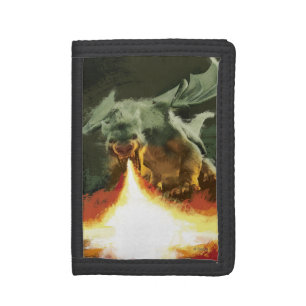 Pete's Dragon Fire-Breathing Cool Tri-fold Wallet