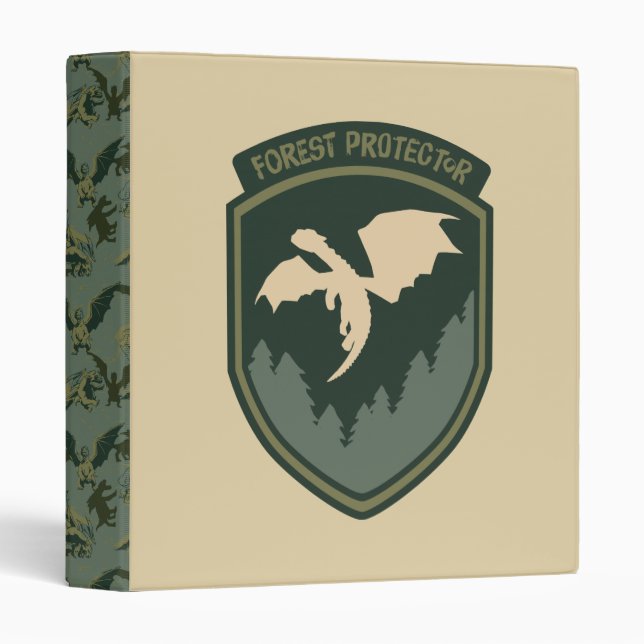 Pete's Dragon | Forest Protector Badge 3 Ring Binder (Front/Spine)