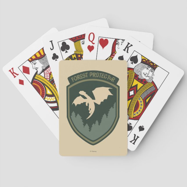 Pete's Dragon | Forest Protector Badge Poker Cards (Back)