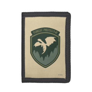 Pete's Dragon Forest Protector Badge Tri-fold Wallet