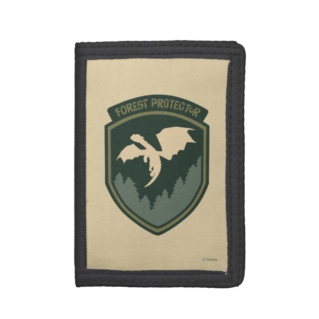 Pete's Dragon | Forest Protector Badge Tri-fold Wallet (Front Vertical)