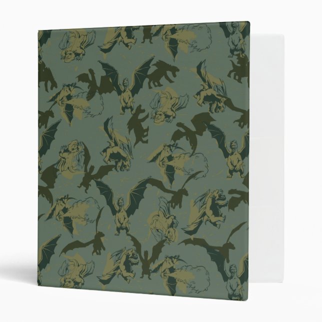 Pete's Dragon | Green Dragon Pattern Binder (Front/Inside)