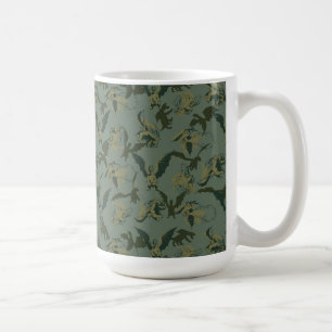 Pete's Dragon Green Dragon Pattern Coffee Mug