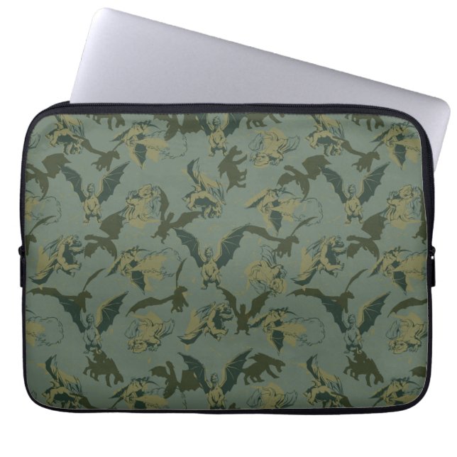 Pete's Dragon | Green Dragon Pattern Laptop Sleeve (Front)