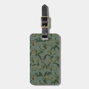 Pete's Dragon Green Dragon Pattern Luggage Tag