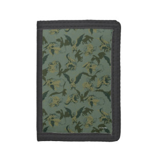 Pete's Dragon Green Dragon Pattern Trifold Wallet