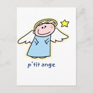 Petit Ange (little angel in French) Postcard