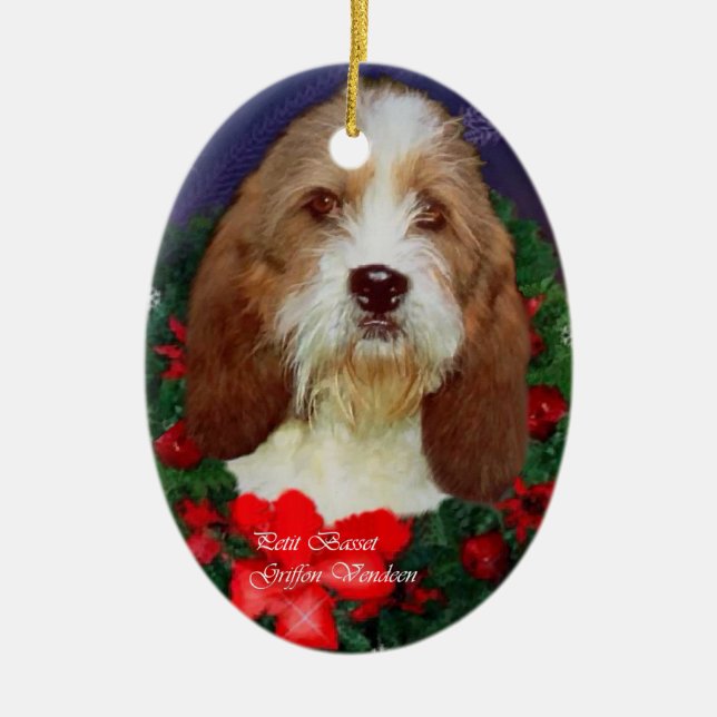 Petit Basset Griffon Vendeen Christmas Ornament (Front)