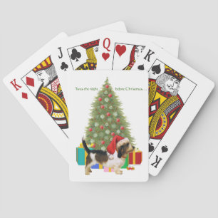 Petit Basset Griffon Vendeen Christmas Poker Cards