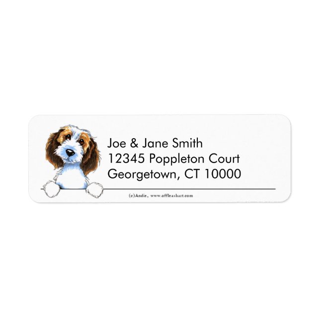 Petit Basset Griffon Vendeen Clean & Simple Label (Front)
