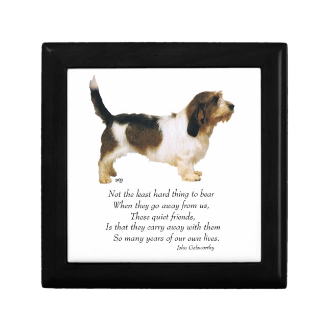 Petit Basset Griffon Vendeen Keepsake Gift Box (Front)