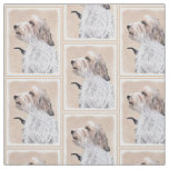 Petit Basset Griffon Vend&#233;en Painting - Dog Art Fabric