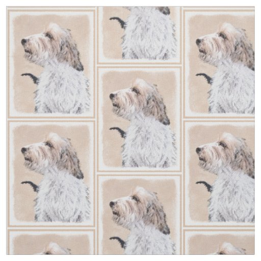 Petit Basset Griffon Vendéen Painting - Dog Art Fabric