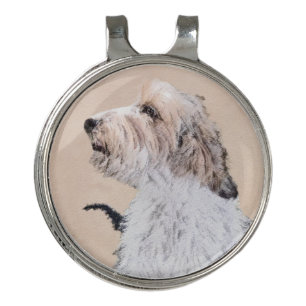 Petit Basset Griffon Vendéen Painting - Dog Art Golf Hat Clip