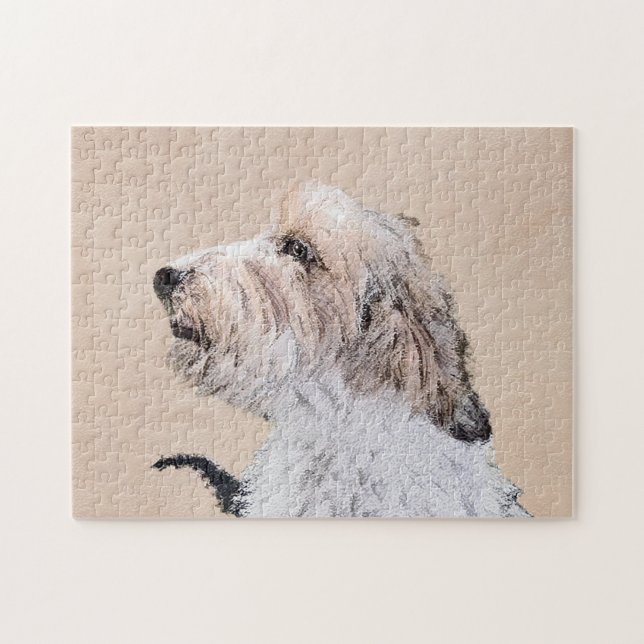 Petit Basset Griffon Vendéen Painting - Dog Art Jigsaw Puzzle (Horizontal)