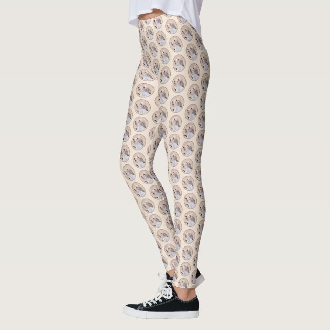 Petit Basset Griffon Vendéen Painting - Dog Art Leggings (Left)
