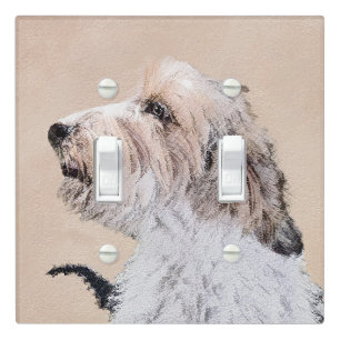 Petit Basset Griffon Vendéen Painting - Dog Art Light Switch Cover