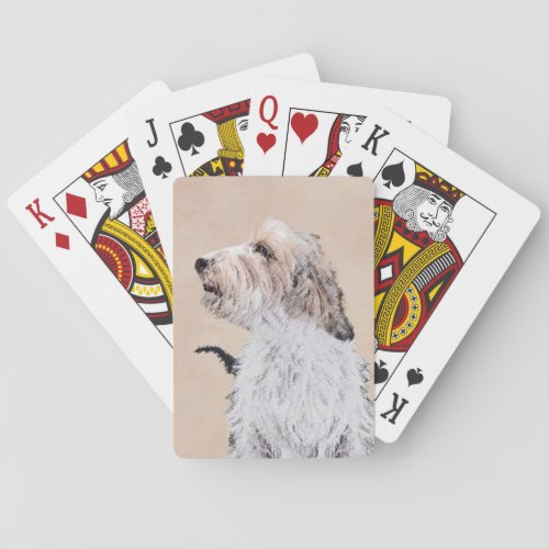 Petit Basset Griffon Venden Painting _ Dog Art Playing Cards