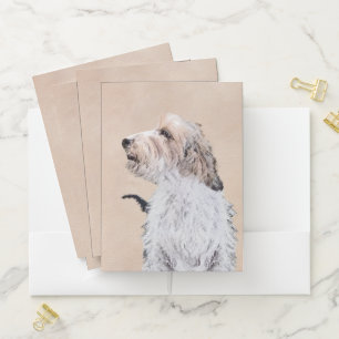Petit Basset Griffon Vendéen Painting - Dog Art Pocket Folder
