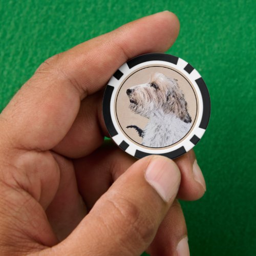 Petit Basset Griffon Venden Painting _ Dog Art Poker Chips