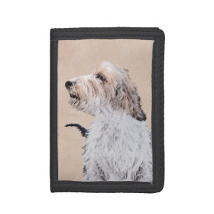 Petit Basset Griffon Vendéen Painting - Dog Art Trifold Wallet
