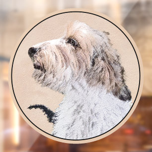 Petit Basset Griffon Vendéen Painting - Dog Art Window Cling