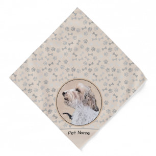 Petit Basset Griffon Vendéen Painting PBGV Dog Art Bandana