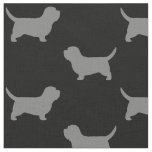 Petit Basset Griffon Vendeen PBGV Dog Silhouettes Fabric