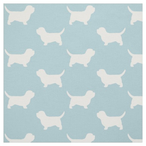 Petit Basset Griffon Vendeen PBGV Dog Silhouettes Fabric