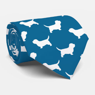 Petit Basset Griffon Vendeen PBGV Silhouettes Tie