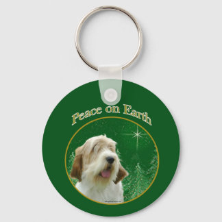 Petit Basset Griffon Vendeen Peace Keychain
