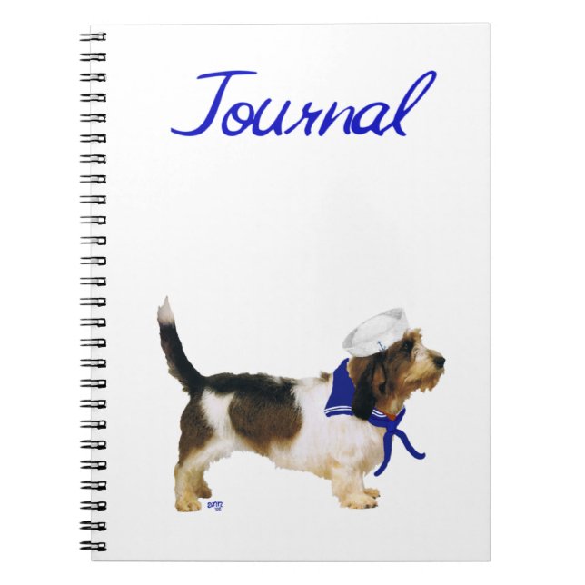Petit Basset Griffon Vendeen Sailor Notebook (Front)
