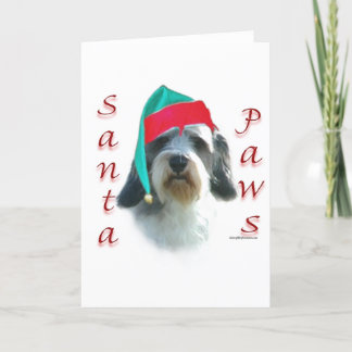 Petit Basset Griffon Venden Santa Paws Holiday Card