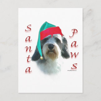 Petit Basset Griffon Venden Santa Paws Holiday Postcard