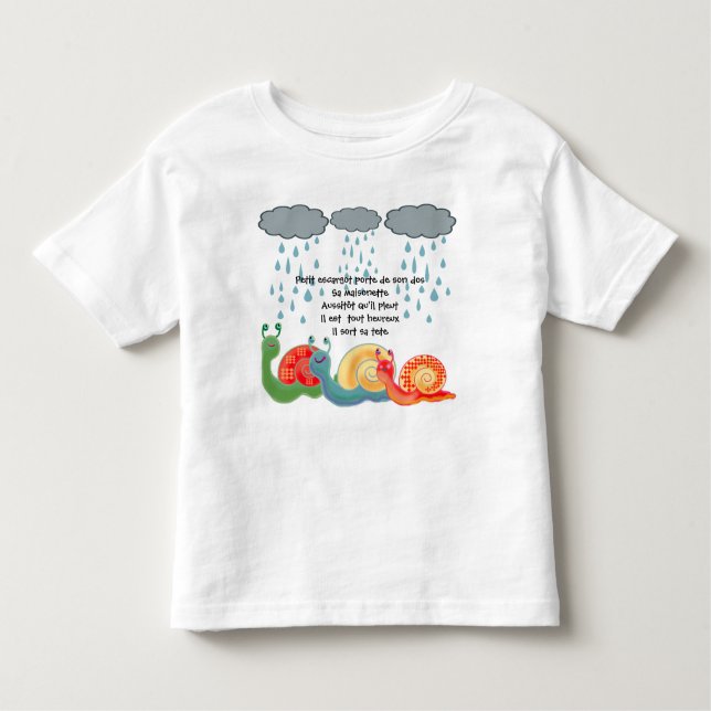 Petit escargot toddler t-shirt (Front)