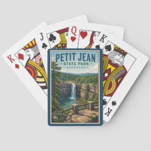 Petit Jean State Park Arkansas Illustration Travel Poker Cards
