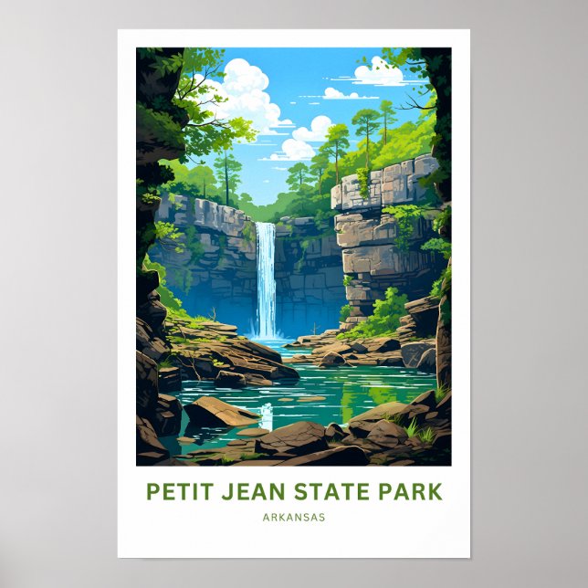 Petit Jean State Park Arkansas Travel Print (Front)
