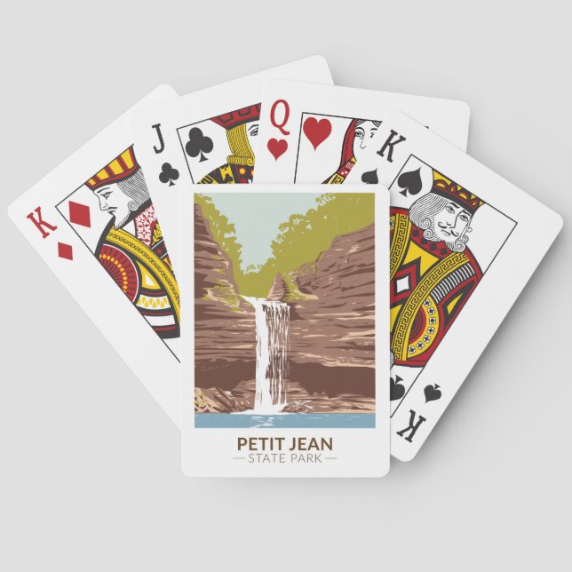 Petit Jean State Park Arkansas Vintage Poker Cards (Back)