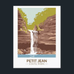 Petit Jean State Park Arkansas Vintage Postcard<br><div class="desc">Petit Jean State Park artwork design. The state park is located atop Petit Jean Mountain adjacent to the Arkansas River in the area between the Ouachita Mountains and Ozark Plateaus.</div>