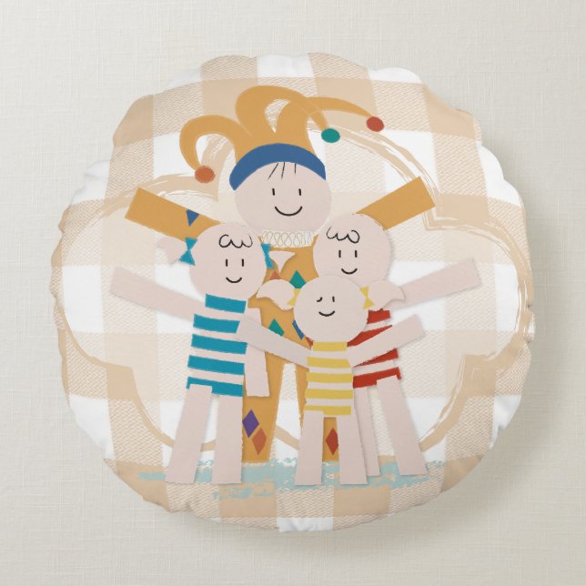 Petit King - Songs to Dream Round Pillow (Front)