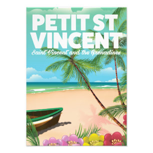 Petit Saint Vincent holiday poster. Photo Print
