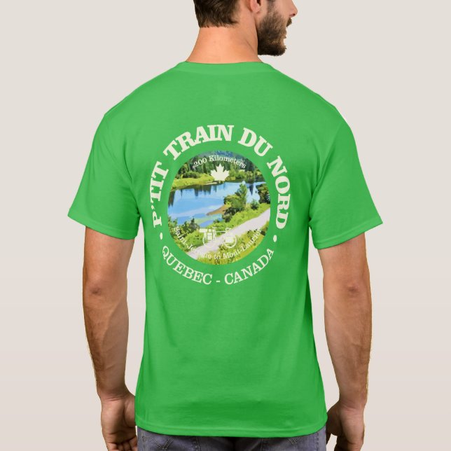Petit Train du Nord (cycling c) T-Shirt (Back)