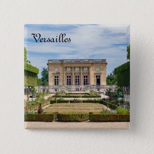 Petit Trianon and French Garden in Versailles Button