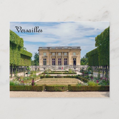 Petit Trianon and French Garden in Versailles Postcard