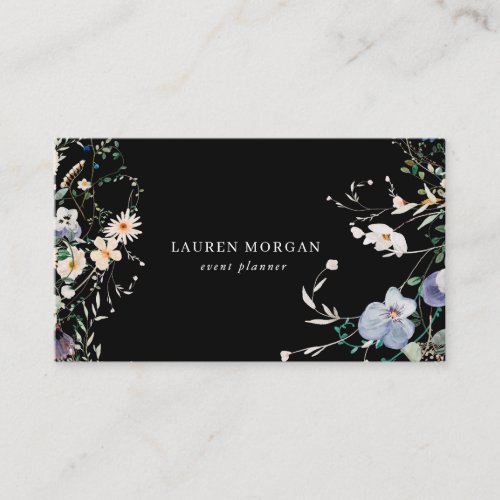 Petit Wildflower Garden Floral Business Card