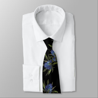 PetitArt | Chic Thistle | Blue & Black Neck Tie