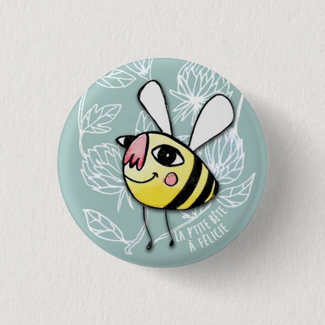 Petite Abeille - Little Bee Félicie Button (Front)