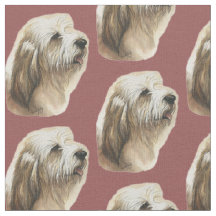 Petite Basset Griffon Vendeen Dog Art Fabric