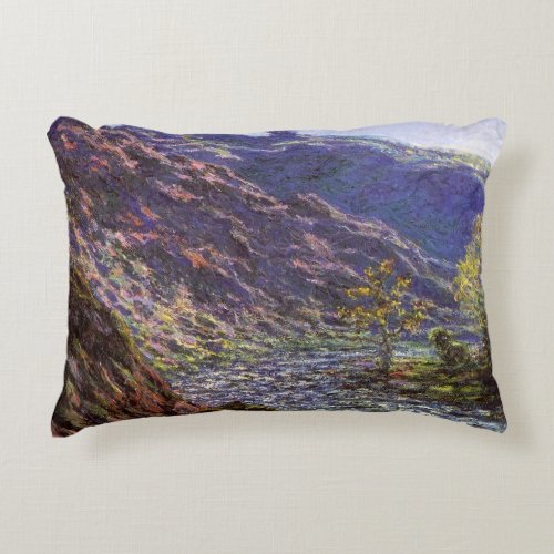 Petite Creuse Sunlight by Claude Monet Decorative Pillow