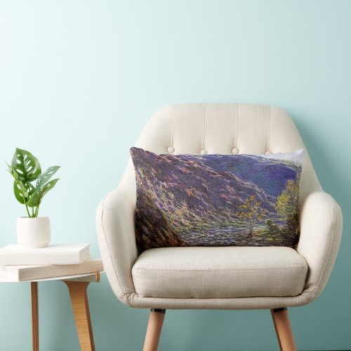 Petite Creuse Sunlight by Claude Monet Lumbar Pillow